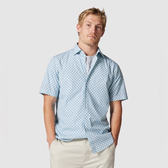 Rodd & Gunn Piemelon Bay Short Sleeve Shirt in Seashell N232-24